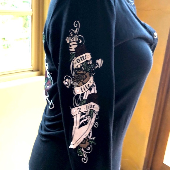 🖤 Black 3/4 sleeve stretch knit top - Picture 6 of 8